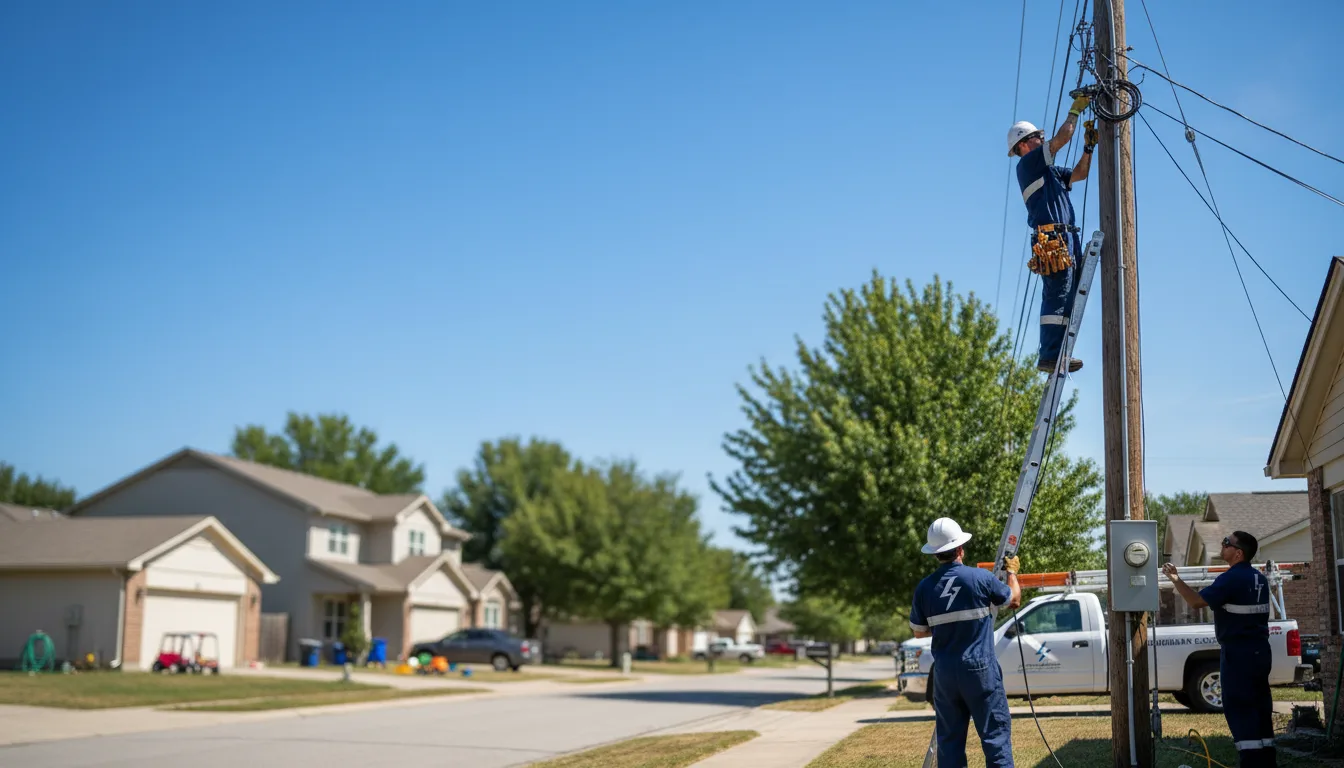 Residential electrician providing installation services in Farmdale, OH